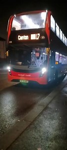 Cardiff bus Enviro400MMC (309) on the 17 to Canton