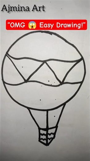 Amazing Balloon Drawing 🎈😱 | Easy Art Tutorial #shorts