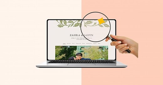 How to Easily Find a Couple's Wedding Website & Registry on The Knot