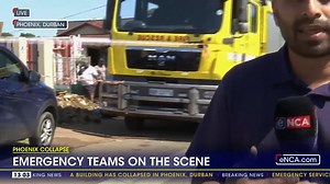 209K views · 916 reactions | [DEVELOPING STORY] There's been a structural collapse in Phoenix, Durban. It appears there are fatalities. eNCA's Dasen Thathiah is there with more details. #DStv403 #eNCA | eNCAnews | Facebook