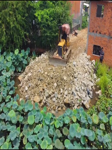 44K views · 511 reactions | Satisfying Earthmoving: Bulldozer Creates New Land from Water. | Bulldozer Pushing | Facebook