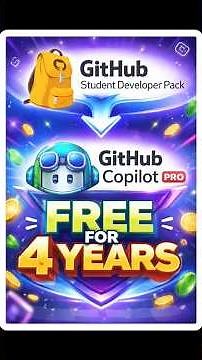 Activate GitHub Copilot Pro for FREE using the GitHub Student Developer Pack #freecursorpro #copilot