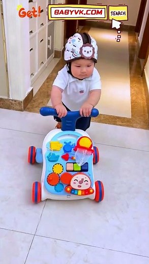 Is your little one on the move? Keep their head safe with this soft baby helmet! #Baby