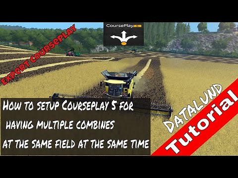 How to setup Courseplay 5 for multiple tools - Farming Simulator 17 Courseplay 5 Tutorial