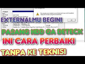 Mengatasi Partisi Hardisk Raw Total cara format flashdisk SSD atau Hardisk HDD not Initialized