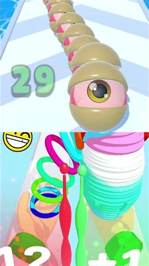 Eyeballs VS Toy Spring Run #games #androidgames #viral