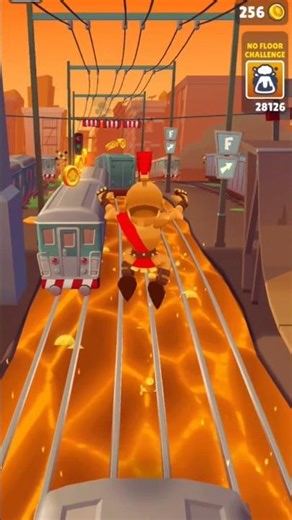 Fire Escape Run 🔥 Armored Hero vs Fire | Epic Subway Surfers Style Gameplay | Viral Short