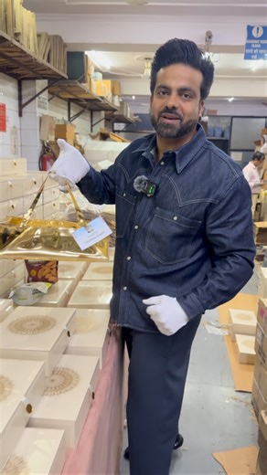 AGI - Design Develop Deliver on Instagram: "Elegance is simplicity !! Ivory lacquered glass box with gold bag. Customised and Personalized for a special client! Dm for details and follow for more."