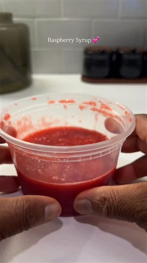 Blessing Emmanuel | Refreshers, Lemonades & Quick Recipes on Instagram: "Raspberry Syrup 💕. This is your sign to stop wasting fruit! Turn your soft raspberries into a delicious homemade syrup 💕 #zerowastekitchen 🍯 Full Recipe Raspberry Rescue Syrup Ingredients: - 1 ½ cups raspberries (soft or overripe is perfect!) - ½ cup sugar (or any sweetener of choice — honey, agave, etc.) Instructions: 1. To a clean jar, add your raspberries and sugar. (Use equal parts by volume or adjust sweetness to yo