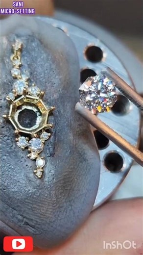 Setting an Emerald Cut Diamond | High-End Precision Jewelry