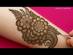 New stylish arabic mehndi designs || simple henna tutorial || mehandi designs || mehendi design