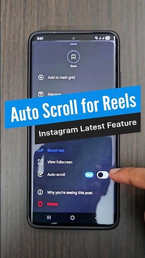 Instagram Reel Auto Scroll Feature | Binge watch using this automatic scrolling