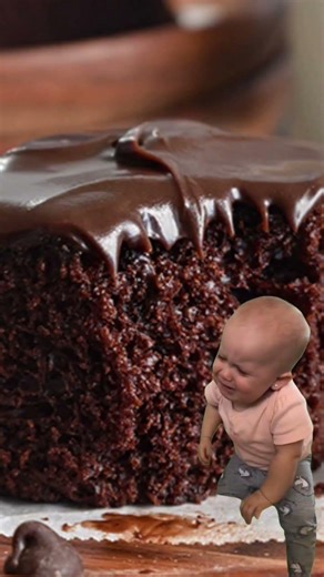 Chocolate cake baby (crying cause he can’t reach it): “chocolate cake baby crying cause life