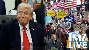 Donald Trump posts AI video of fighter jet dropping poop on 'No Kings' protestors | TMZ Live