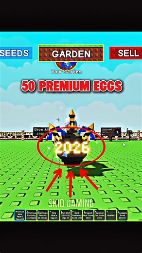 Skid Gaming on Instagram: "I Hatched 50 Premium New Years Eggs and Got This💀#skidgaming #roblox #growagarden #fyp #viral"