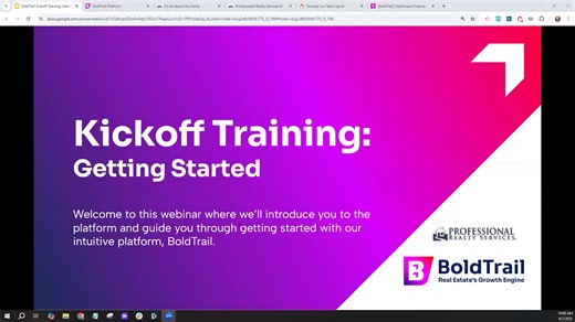 BoldTrail Kickoff Training #1: Getting Started - Contacts: Manage & Automate