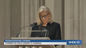 Liz Cheney speaks at former VP Dick Cheney's funeral