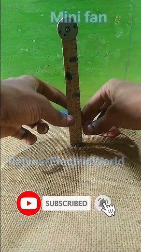 How to make a homemade mini fan. mini fan kaise banaen.""🤔#dcmotor