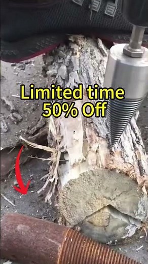 Firewood Drill Bit: Easy Splitting Wood Logs#firewood #drillbit #woodsplitter