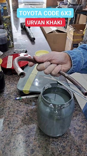 #toyota #6x3 #color code #urvan #khaki #Toyota #fbreels #reelsvideo #viralvideoreels #paint #Manual #mixing #design #coating #colour #saudiarabia | Juanito Asenas Futalan