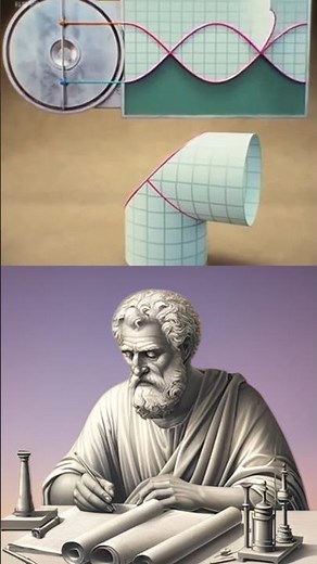 Curling a Sine into an Angled Tube#math #Geometry