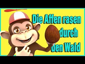 Die Affen rasen durch den Wald - Kinderlied - Kindermusik - Kinderlieder | Jippiedoo