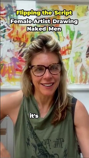 Female Artist Drawing Naked Men #shorts