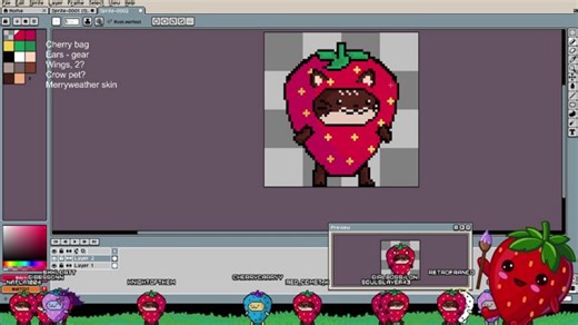 Learning Pixel art for your avatars🍓Cowork/draw with me🍓 !discord !throne
