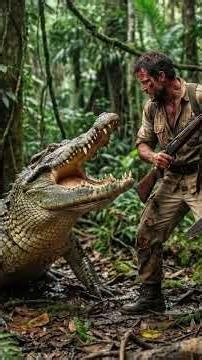 human vs crocodile