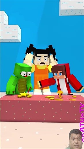 JJ vs Mikey: Plays Squid Game DalgonaCandy🤺🚨#shorts#minecraft#minecra#ftanimation#animation#memes