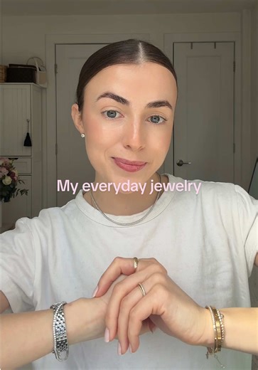 My updated everyday jewelry collection! I added a few new pieces from my birthday & wanted to share!✨🤍 #jewlery #jewlerycollection #jewlerytour @Ring Concierge