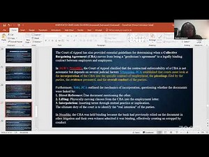 RECORDING - LAW OF CONTRACT: INTENTION TO CREATE LEGAL RELATIONS