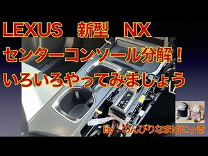 LEXUS New NX Center Console Disassembly!