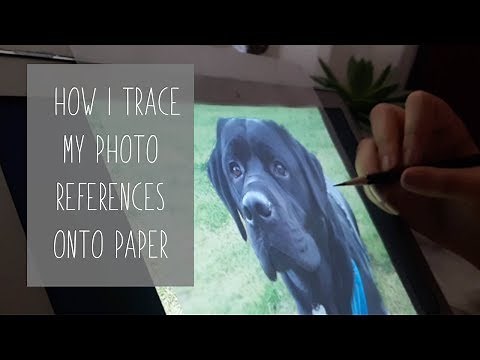 How I trace my photo references onto paper (the easy way!)