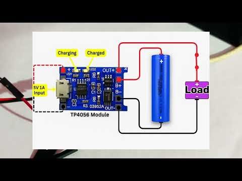 TP4056 Li-ion Battery Charger Module | Complete Wiring & Working Explained
