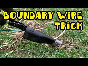 Simple Trick to Bury Robot Mower Boundary Wire – No Special Tools