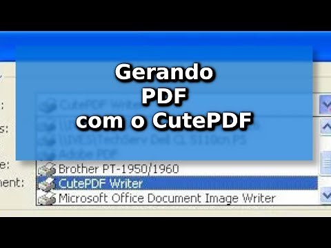 CutePDF, o que é? Baixando, instalando, usando (Gerador de PDF)