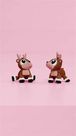 Flexi Reindeer #3dprinting #3dprinter #3dprinted #3dprint #flexi #Animals #fidget #toys