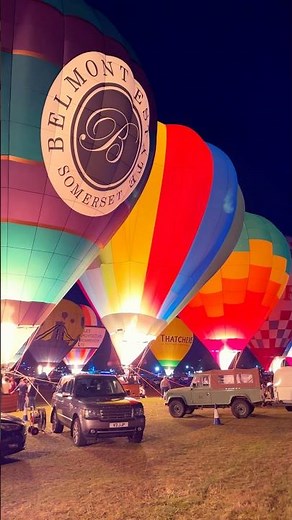 Night Glow! BRISTOL International Balloon Fiesta 2025 #bristol #ozzyosbourne