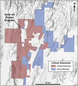Lithium Americas to Acquire Arena Minerals to Consolidate the Highly Prospective Pastos Grandes Basin