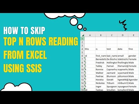 110 How to skip top n rows reading from excel and insert into sql using SSIS