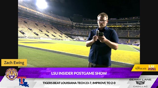 The LSU defense put together a dominant performance to lead the Tigers to a victory over Louisiana Tech on Saturday night. LSU improves to 2-0, but their offense left much to be desired in a game that was just 10-0 at halftime. Join our LSU Insiders live from Tiger Stadium after the game for breakdown of the game and visits from our writers after interviews with coach Brian Kelly and LSU players. #lsu #lsutigers #geauxtigers #lsufootball #collegefootball #ncaafootball #football | The Advocate (B