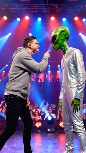 Alien 🆚 👽 American Rapper Alien Rap star ✨ #rapper #hiphop 👾 #rap #freestyle #music #rap