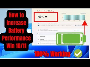 How To Increase Battery Performance on Your PC (Windows 10 and 11)