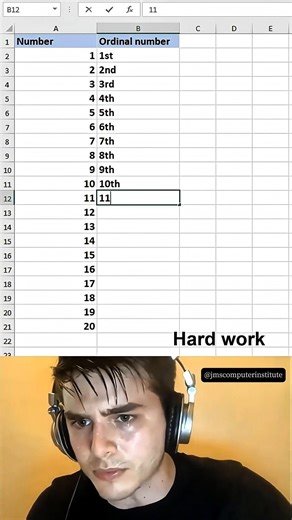 How to generate numbers quickly in excel 😱 #excel #office #spreadsheet