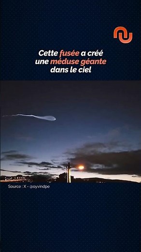 Cette fusée laisse une traînée étonnante