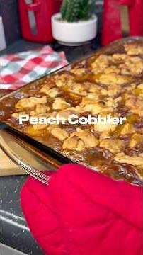 How to Make Real Southern Peach Cobbler 🍑 | Easy Homemade Recipe! #inthekitchenwithstacey #dessert