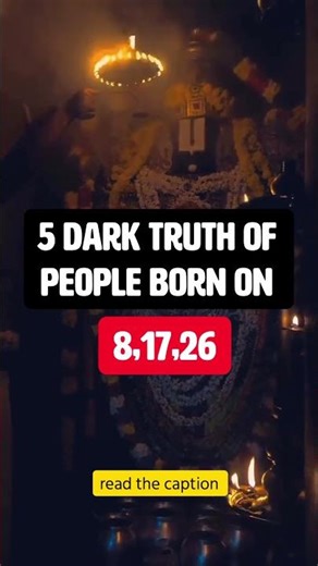 Dark truth of people born on 8,17,26 #numerology #dateofbirthnumerology #mulank8