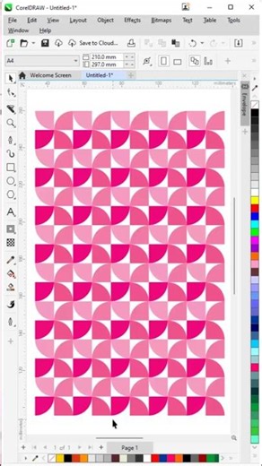 Create Stunning Geometric Pattern Design in CorelDRAW #graphicdesign #tips #tricks #coreldraw