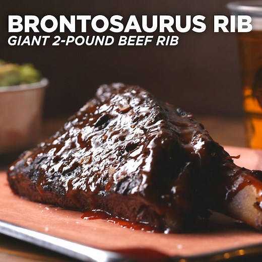 557K views · 1.6K reactions | The giant Brontosaurus Rib is one of the 6 amazing bbq dishes you need to try at Mighty Quinn's BBQ! | Tasty | Facebook